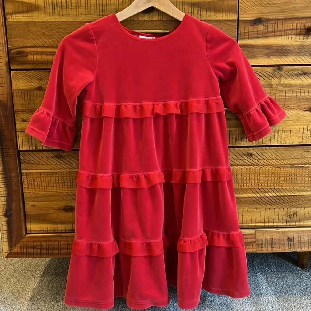 Hanna Andersson Girl’s Twirl Velour Dress